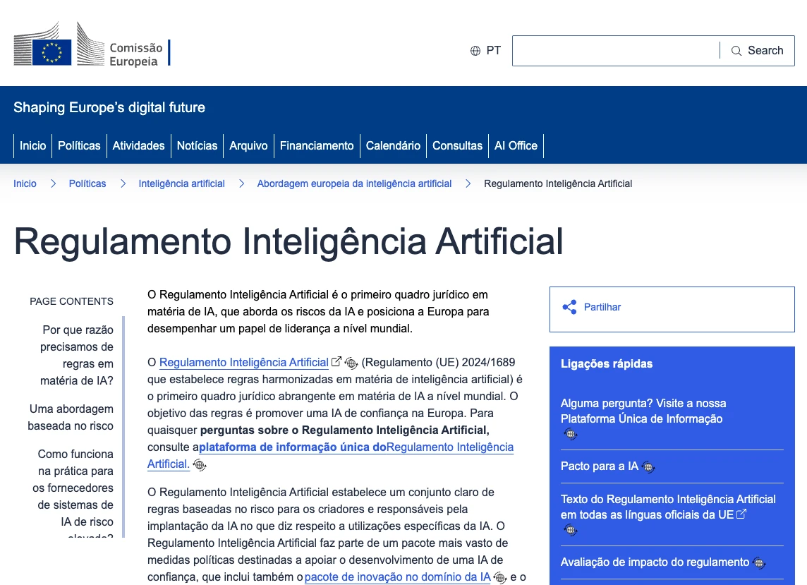 AI Act FAQ Perguntas Frequentes
