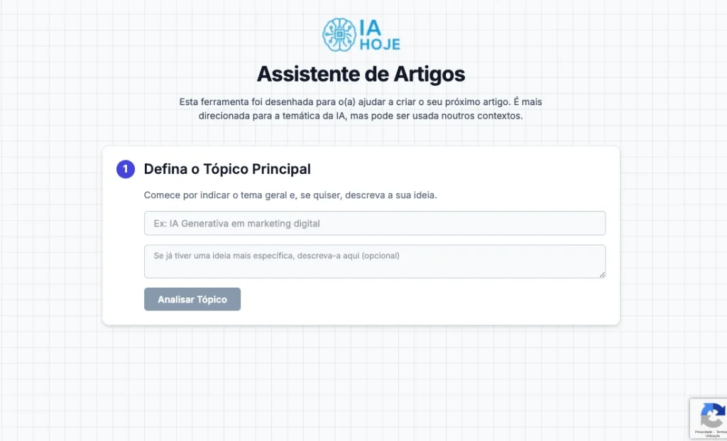 Ferramenta Assistente de escrita de Artigos