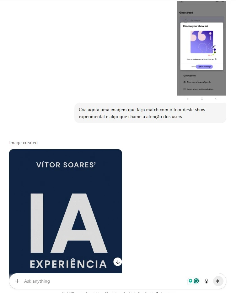 Capa IA Experiência, versão final