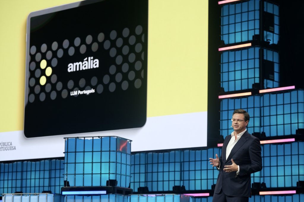 Ministro Gonçalo Matias na abertura da WebSummit 2025