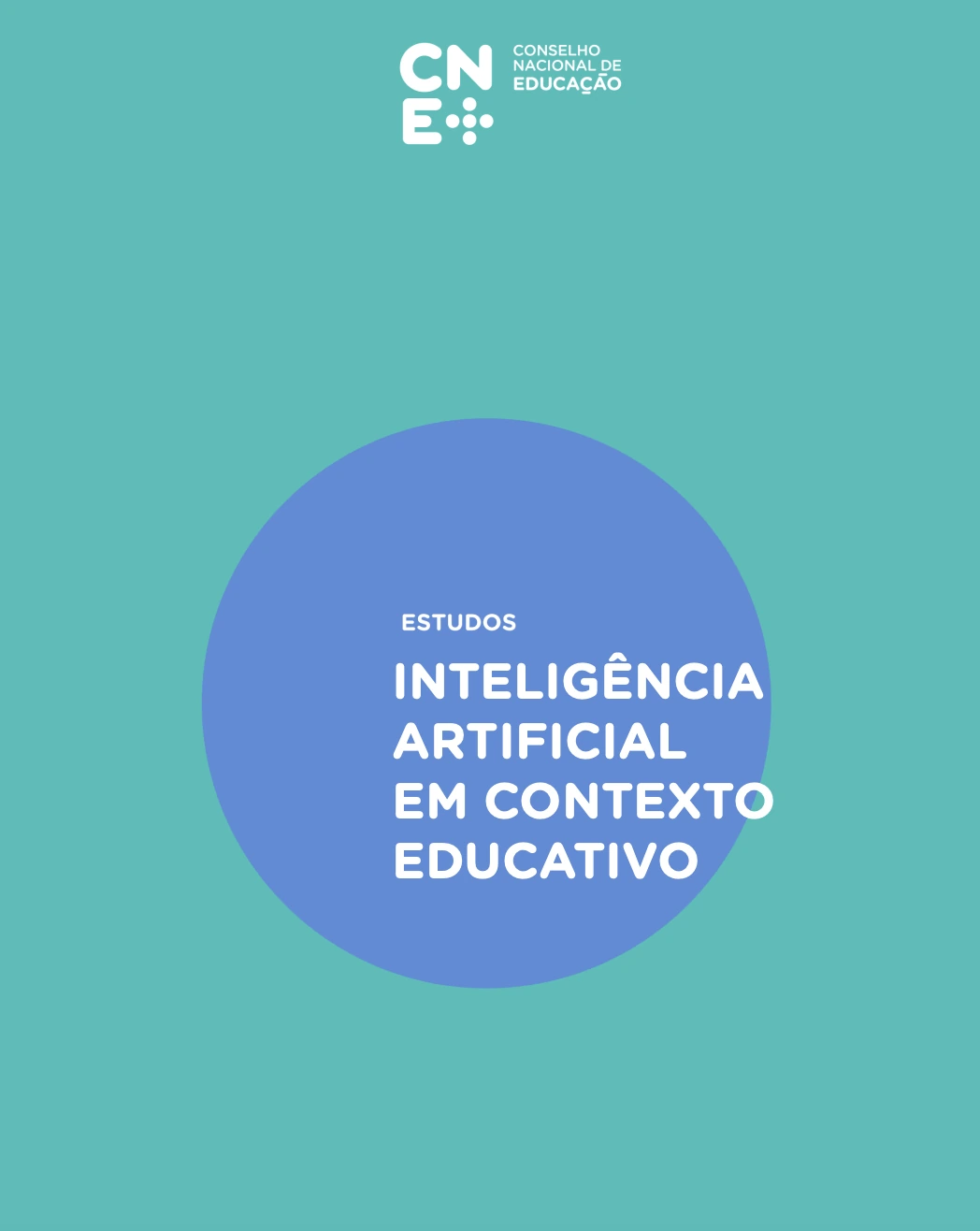 Capa do estudo Inteligência Artificial em Contexto Educativo do Conselho Nacional de Educação