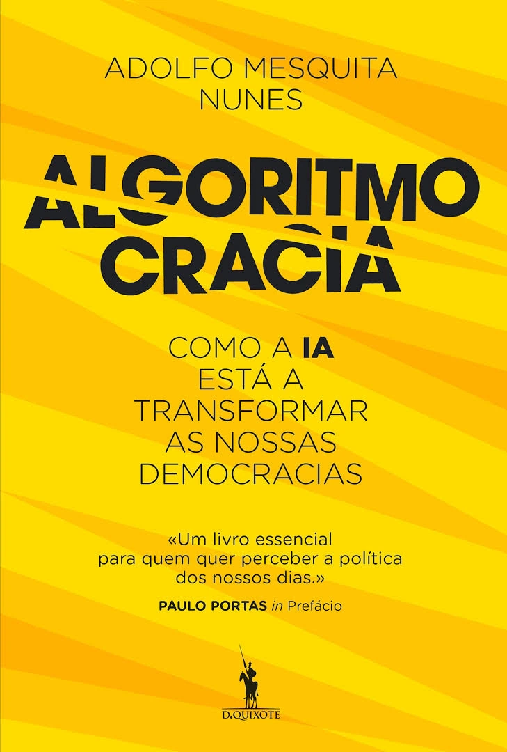 Capa do livro Algoritmocracia, de Adolfo Mesquita Nunes