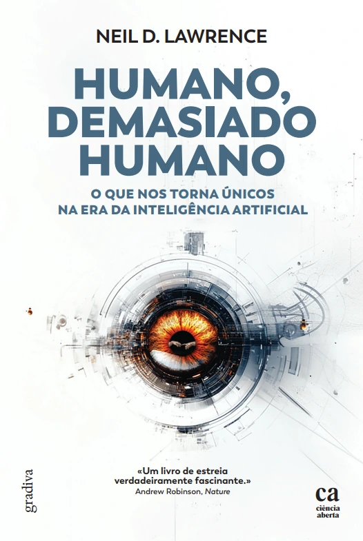 Capa do livro Humano, Demasiado Humano, de Neil D. Lawrence