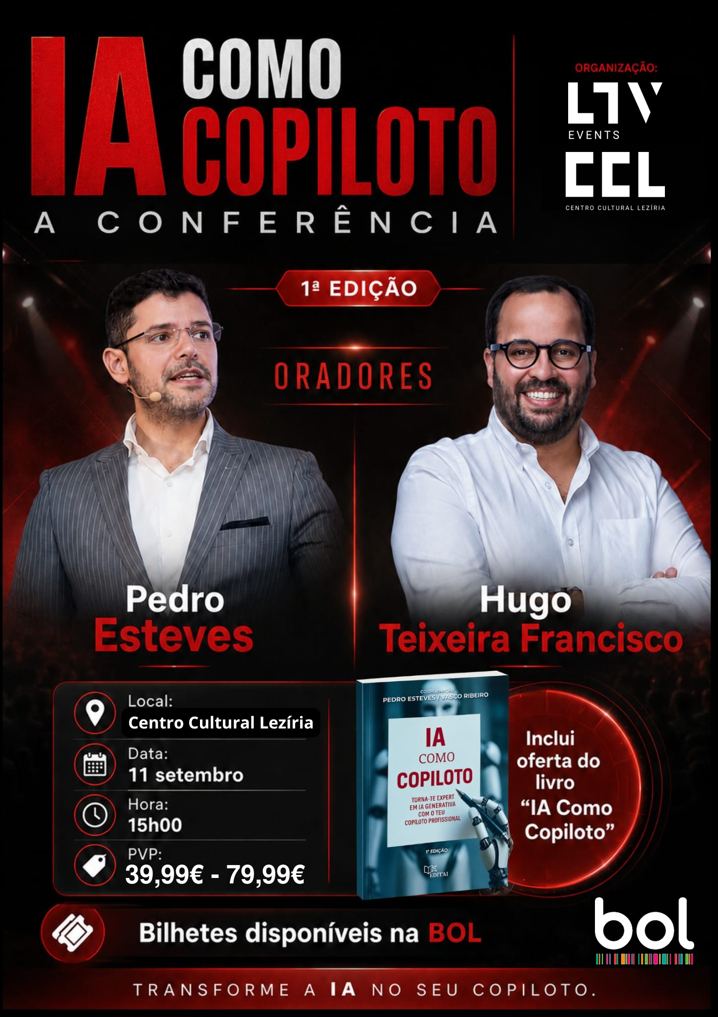 Cartaz da Conferência IA como Copiloto nos Negócios