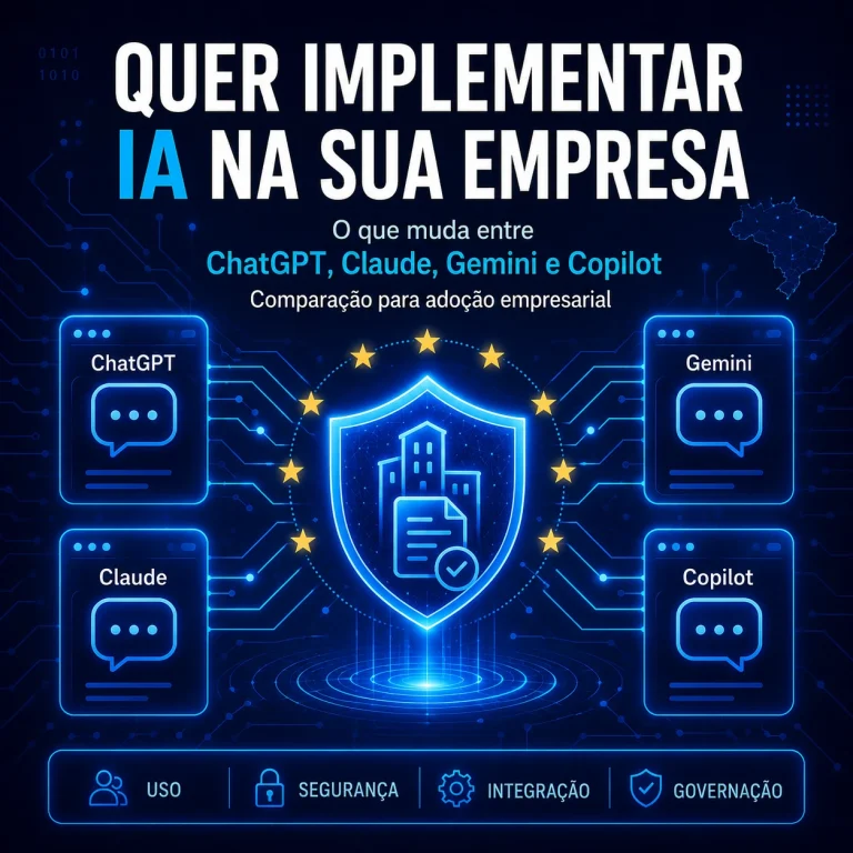 Implementar IA na Empresa: ChatGPT, Claude, Gemini ou Copilot?